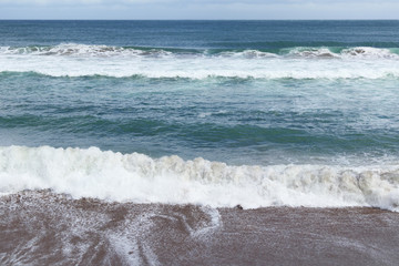 海　波　浜　素材