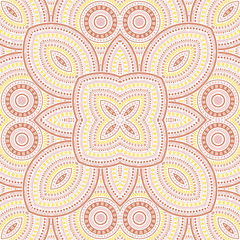 Intricate italian maiolica tile seamless pattern. Ethnic geometric vector motif. Quilt print design. Stylish italian mayolica tilework endless pattern. Wall decoration template.