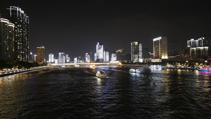 Fototapeta na wymiar Guangzhou City and tour View