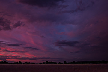Fototapeta na wymiar Purple Sunset