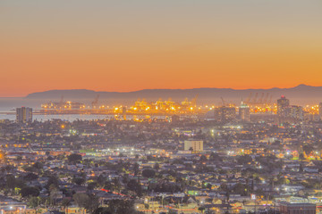 Fototapeta na wymiar Greater Los Angeles in the Evening