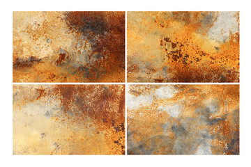 grunge rust metal panel texture for background