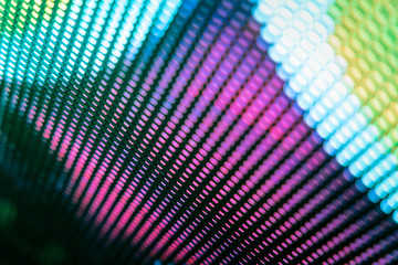 CloseUp LED blurred screen. LED soft focus background. abstract background ideal for design.