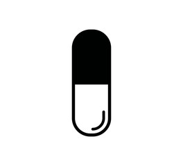 Capsule icon vector logo design template