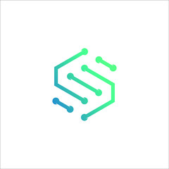 logo design letter s abstract
