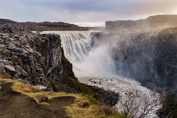 The second most powerful waterfall in Europe  -- Dettifoss, Iceland