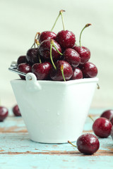 cherries in a bowl