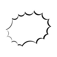 Communication bubble icon vector design