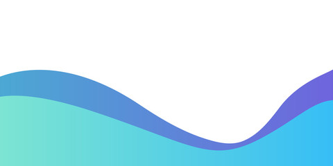 Obraz premium Abstract blue vector background with wave 