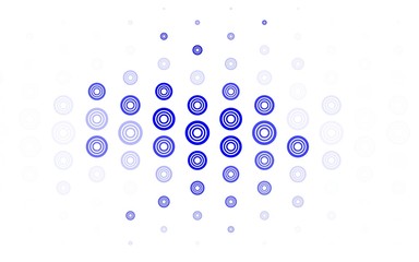 Light Blue, Yellow vector background with bubbles.