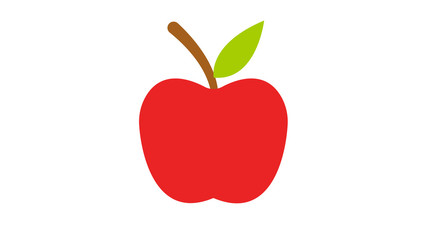 Apple Icon in trendy flat style isolated on grey background.