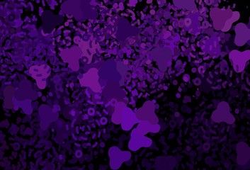 Dark Purple, Pink vector template with chaotic shapes.