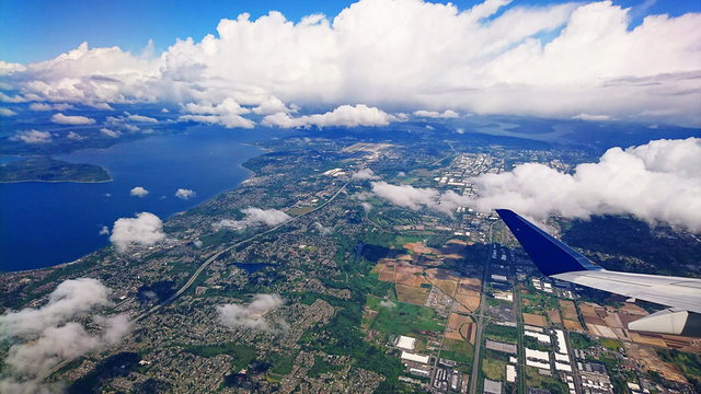 Flight from the Vancouver airport 