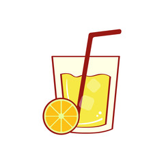 lemonade drink logo design template.