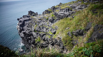 제주도 해변 절벽