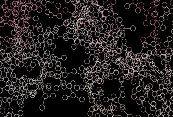 Dark Pink, Yellow vector texture with artificial intelligence concept.