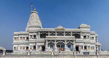 Prem Mandir temple in Vrindavan, Mathura. India.