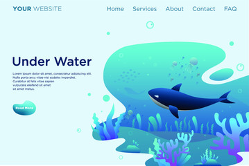 under water world landing page