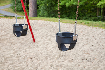swing in the park playground