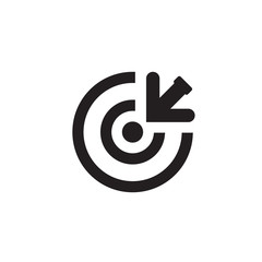 Vector Icon Design Target. Icon Vector symbol icon. symbols for Computer web sites and content related to the target