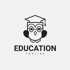 Education logo icon design, vector illustration