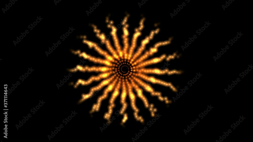 Poster spiral swirl movement sunshine in sun shape have glow,line and dot are connection spin have more ene