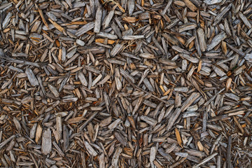 Brown wooden chips for texture background
