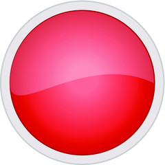 red glossy button