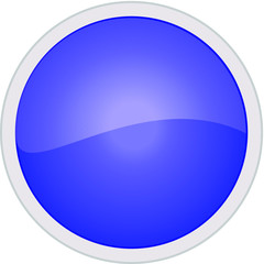 blue glossy button