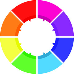 Obraz premium abstract colorful circle background