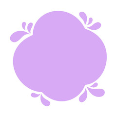 blob shape purple soft for banner copy space, aqua background, blob splash purple pastel color, water blobs droplet wave shape for element banner, blob round shape simple for graphic ad design