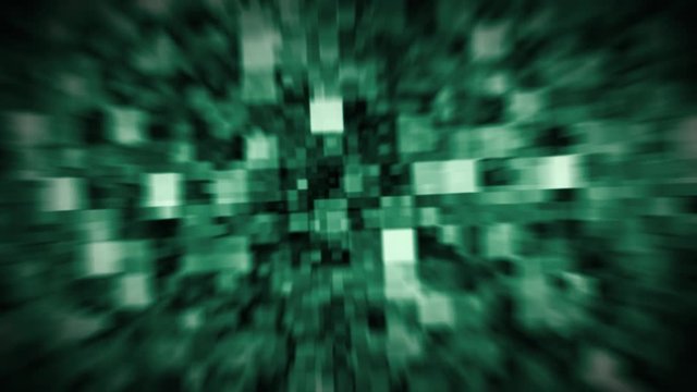 3D abstract motion crystal pixel background motion blur with 3d rendering.