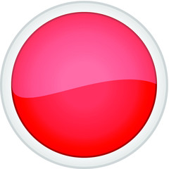 red glossy button
