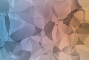 Light Blue, Yellow vector shining triangular backdrop.