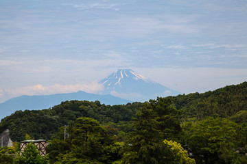 韮山反射炉と富士山