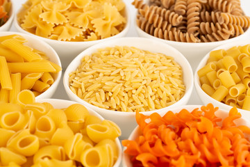 Various kind of pasta
