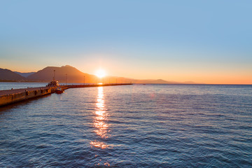 Boats near pier in port of Alanya -  Alanya, Turkey