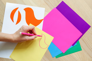 Step-by-step instructions for mother's day crafts. Necessary materials.