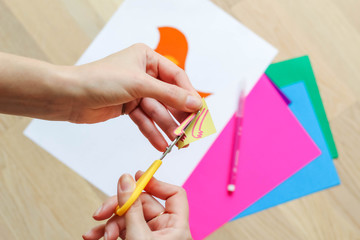 Step-by-step instructions for mother's day crafts. Necessary materials.