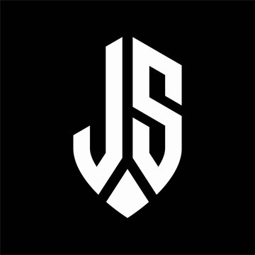 ls logo monogram with emblem shield style design template