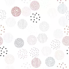  Seamless pattern of dots and circles. Perfect for fabric, textile, wallpaper. Vector illustration. © bukhavets