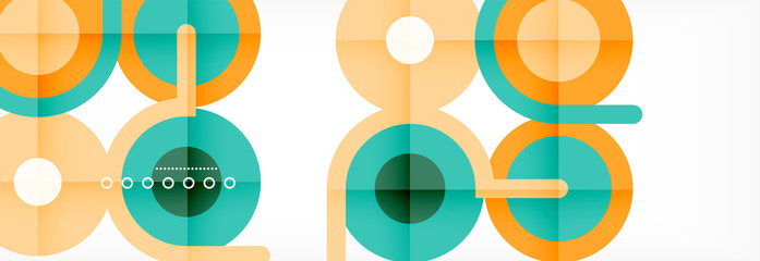 Circles and lines abstract background for covers, banners, flyers and posters and other templates