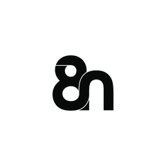 8n letter original monogram logo design