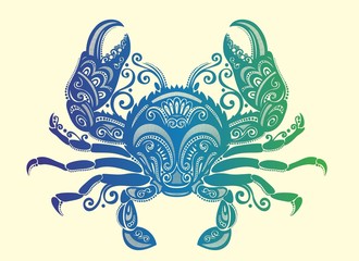 Crab vector