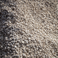 Stone gravel at a construction site as a background.