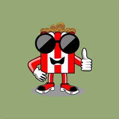 POPCORN WITH SUNGLASSES