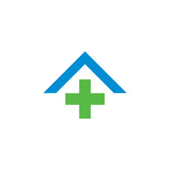 Obraz premium medic home logo , clinic medic logo