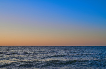 sunrise on the shore of the Azov Sea