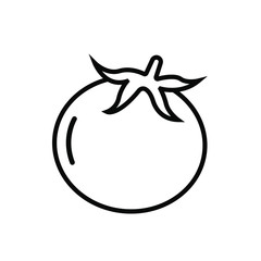 Tomato line icon vector 