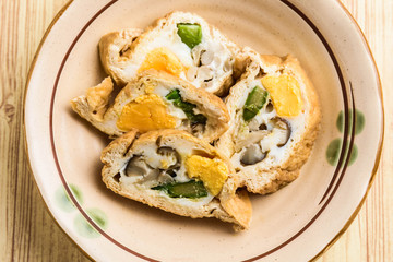 油揚げの巾着煮